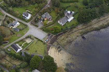France, Finistère (29), Prat-Ar-Coum (vue aérienne)