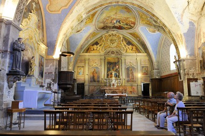 France, Herault, Villeneuvette, former Royal factory, former chapel of the Maistre family, owners of the factory from 1803 to 1954