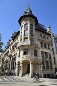 France, Meurthe-et-Moselle, Nancy, rue Saint-Jean, former Renauld bank and current BNP Paribas of Art Nouveau style