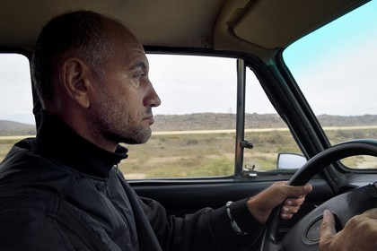 Azerbaïdjan, Gobustan, Elva, chauffeur de taxi
