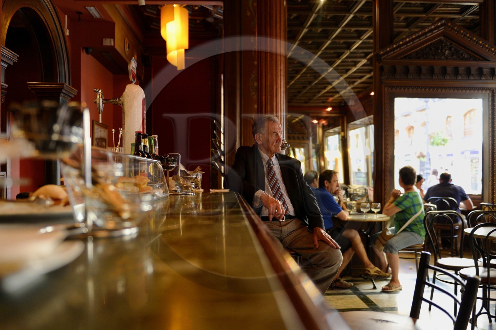 Espagne, Aragon, Saragosse, le Gran Cafe Zaragza