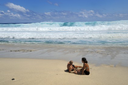 France, île de la Réunion, la côte sud, plage de Grand-Anse