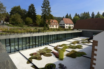 France, Bas-Rhin, Wingen-sur-Moder, Lalique museum, the garden