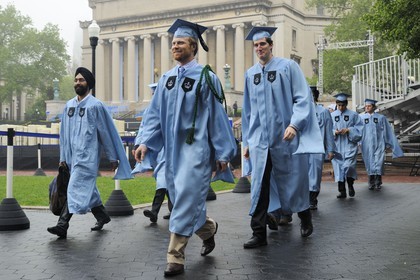 United States, New York, Manhattan, graduation at Columbia University