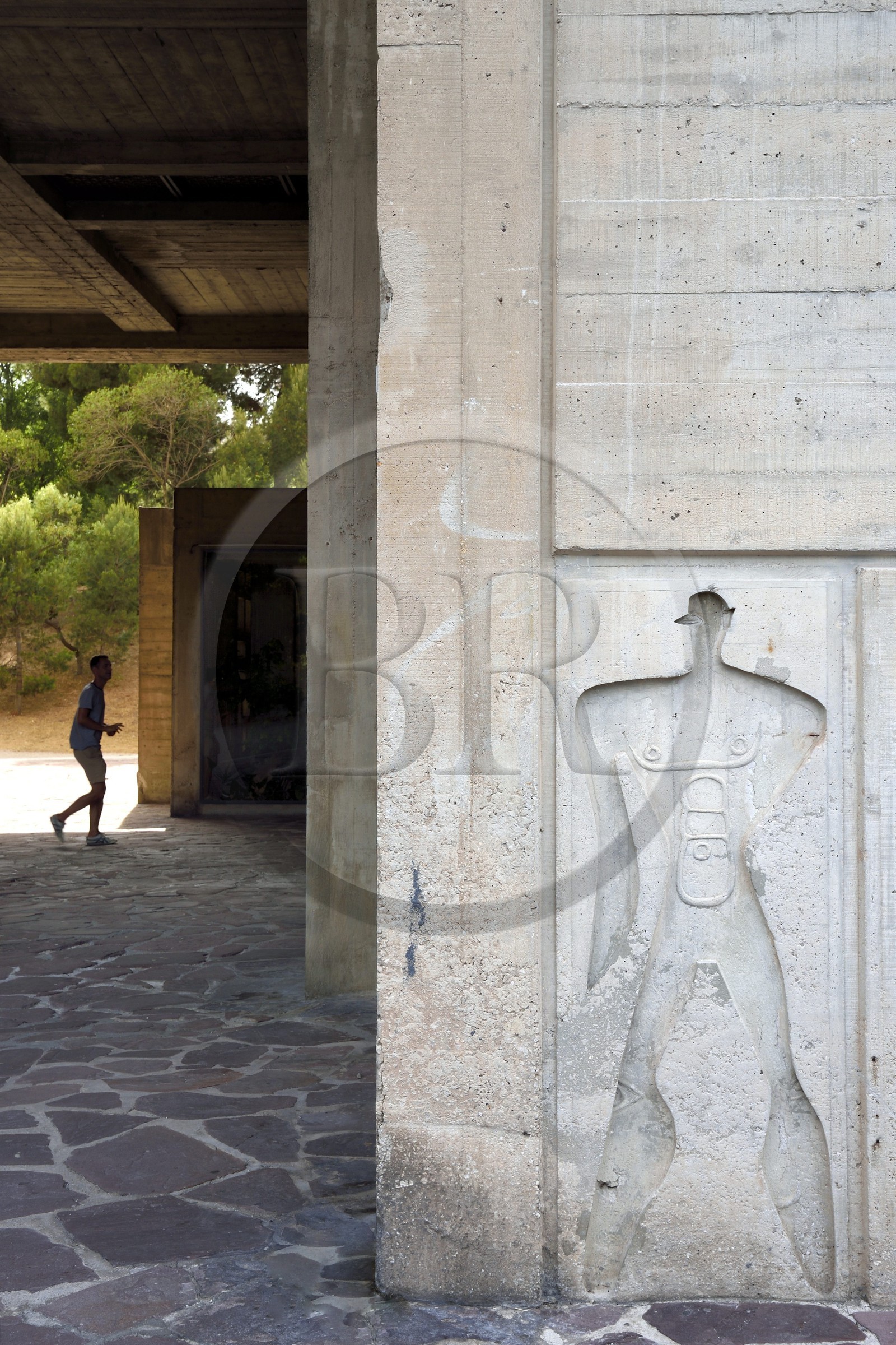 France, Bouches-du-Rhône (13), Marseille, oeuvre architecturale de Le Corbusier, classée Patrimoine Mondial de l'UNESCO, la Cité Radieuse par l'architecte Le Corbusier, le Modulor