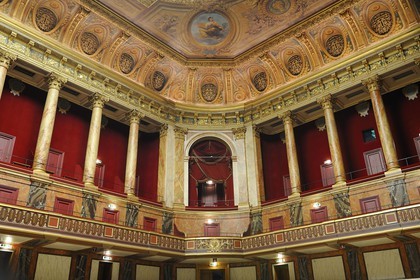 France, Yvelines, Chateau de Versailles, listed as World Heritage by UNESCO, Midi Wing, semicircular auditorium of the Parliament Congress