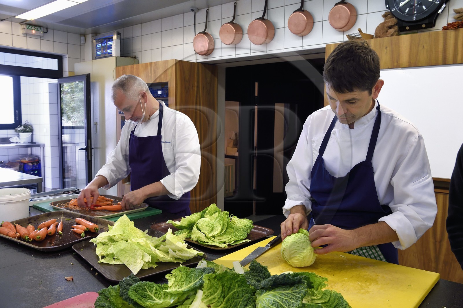 France, Haute-Loire (43), Saint-Bonnet-le-Froid, Restaurant 3 étoiles Régis et Jacques Marcon, le chef cuisinier Jacques Marcon