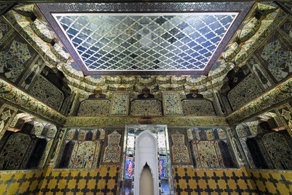 Azerbaijan, Shaki, Palace of Shaki Khans built in 1797 by Muhammed Hasan Khan, Consultation Room