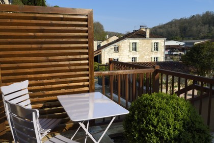 France, Dordogne, Brantome, Hotel Restaurant Le jardin des Chouchoux