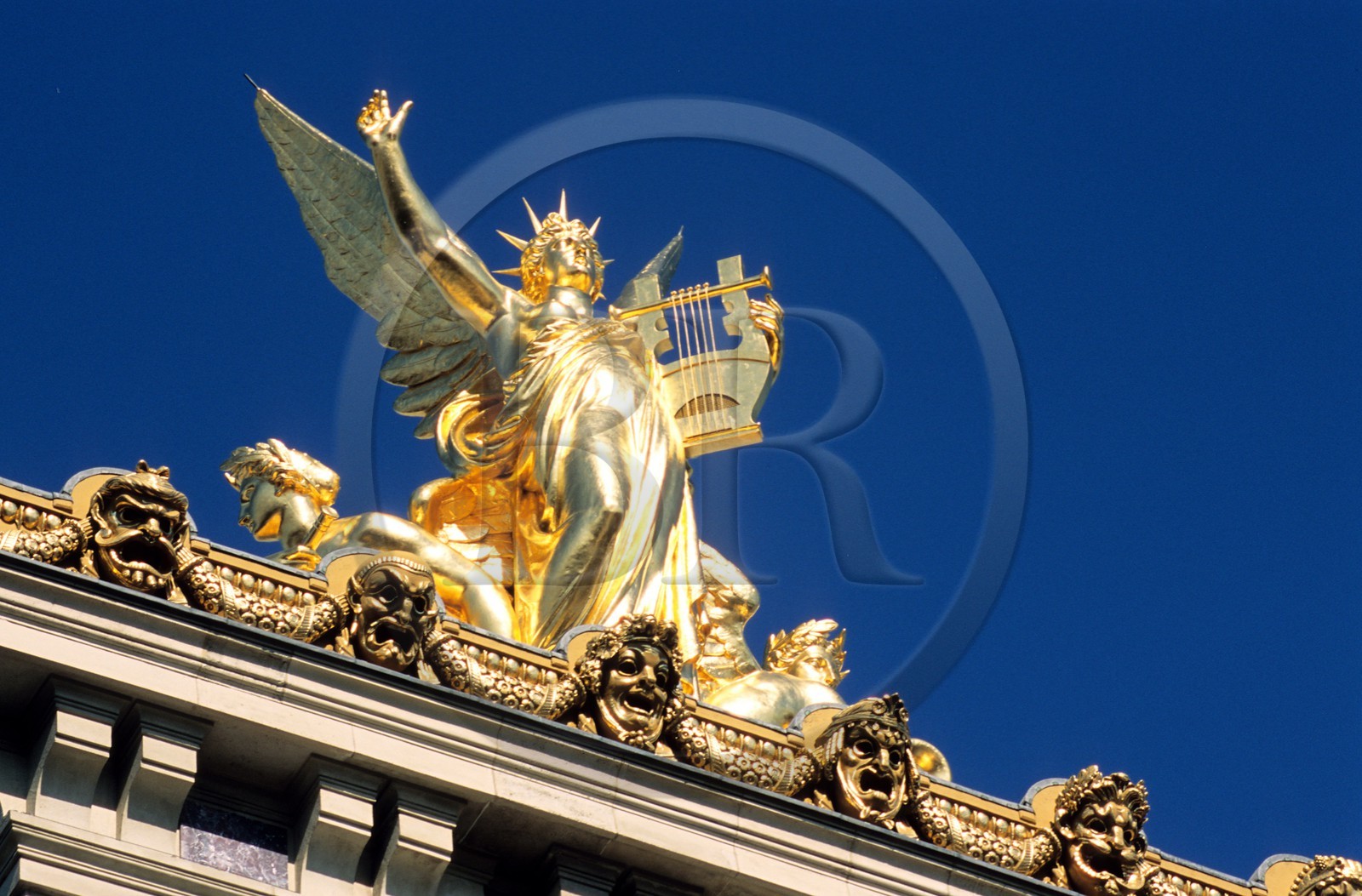France, Paris (75), l'Opéra Garnier, détail