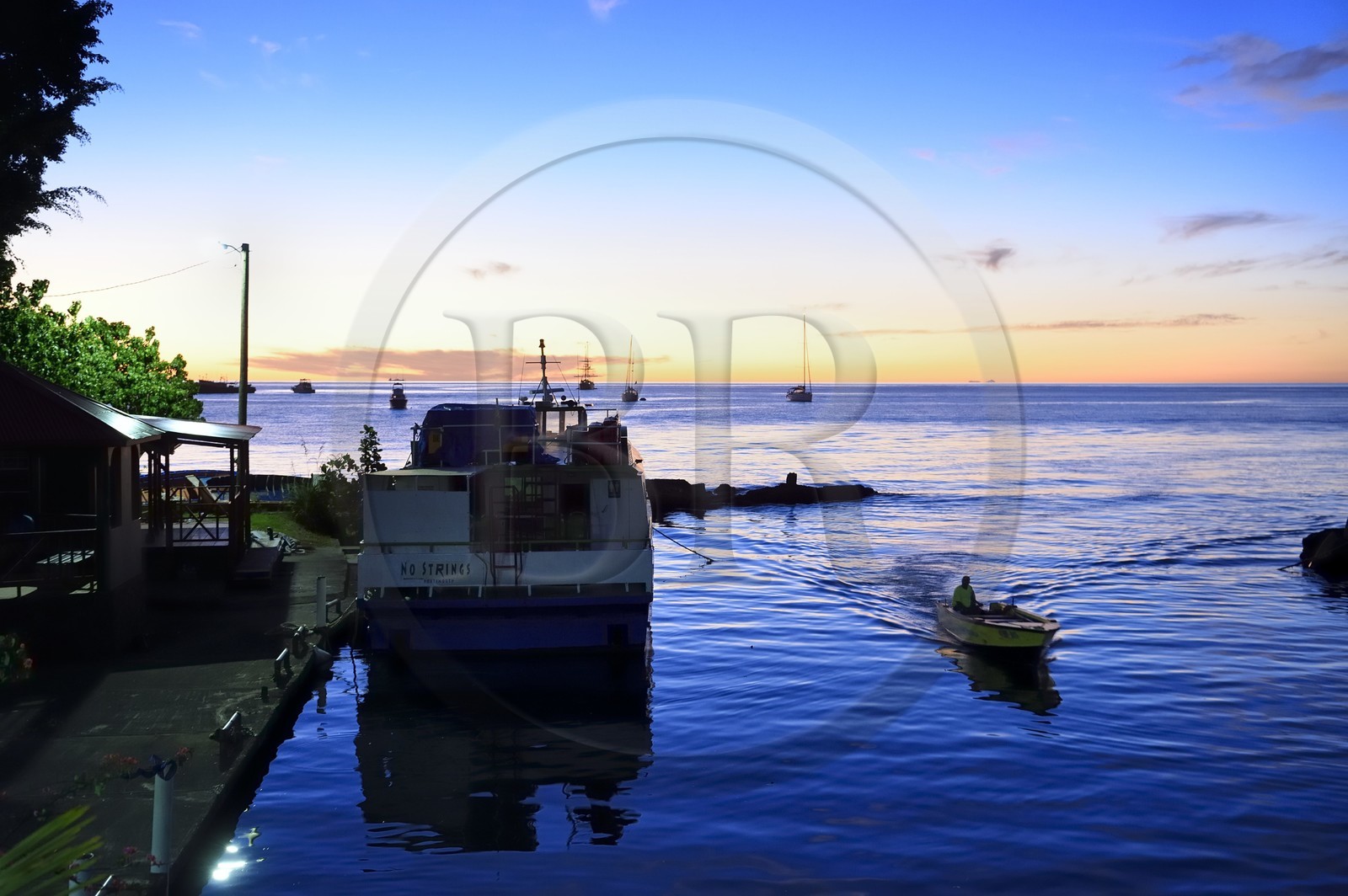 Caraïbes, Ile de la Dominique, Portsmouth, l'estuaire de l'Indian River