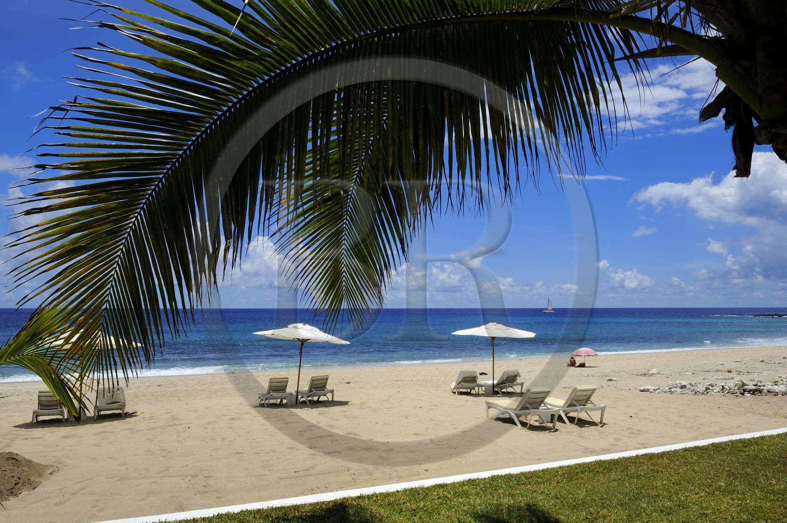 France, île de la Réunion, la Côte Ouest, commune de Saint Gilles les Bains, plage de Boucan Canot, l'hôtel de luxe Le Saint Alexis