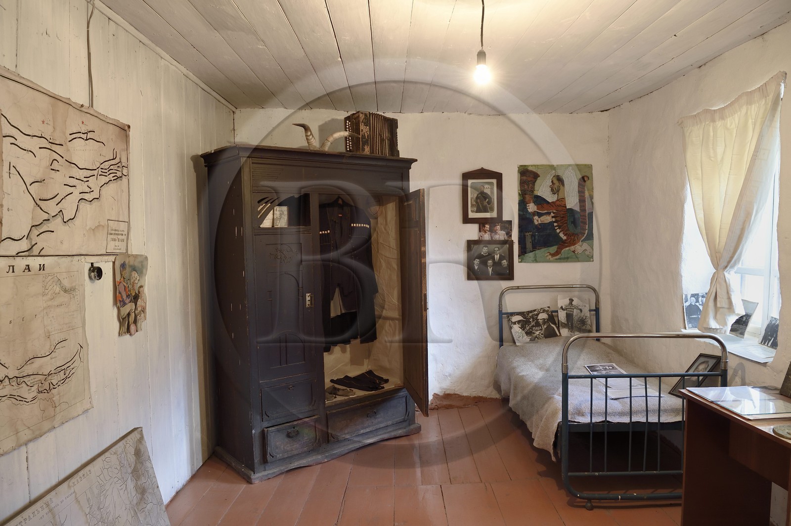 Géorgie, Haute Svanétie (Zemo Svaneti), Mestia, maison et musée de l'alpiniste Mikheil Khergiani