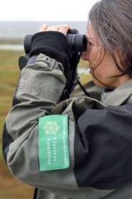 France, Seine-Maritime (76), Réserve Naturelle de l'estuaire de la Seine, Stephanie Reymann de la Maison de l'Estuaire