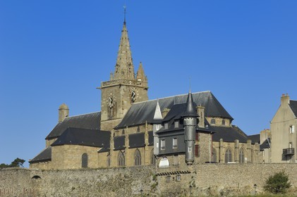 France, Manche (50), Granville, la Haute Ville, église Notre-Dame de Cap-Lihou
