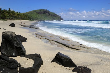 France, île de la Réunion, la côte sud, plage de Grand-Anse