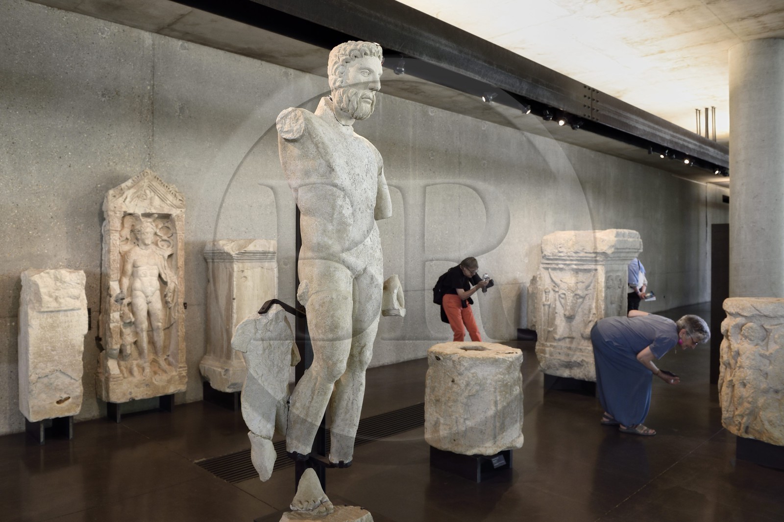 France, Dordogne, White Perigord, Perigueux, Vesunna museum, Gallo-Roman museum and site designed by architect Jean Nouvel (legal reference)