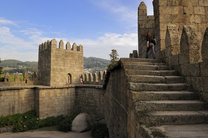 Portugal, Minho region, Guimaraes, town listed as World Heritage by UNESCO, the seven towers castle