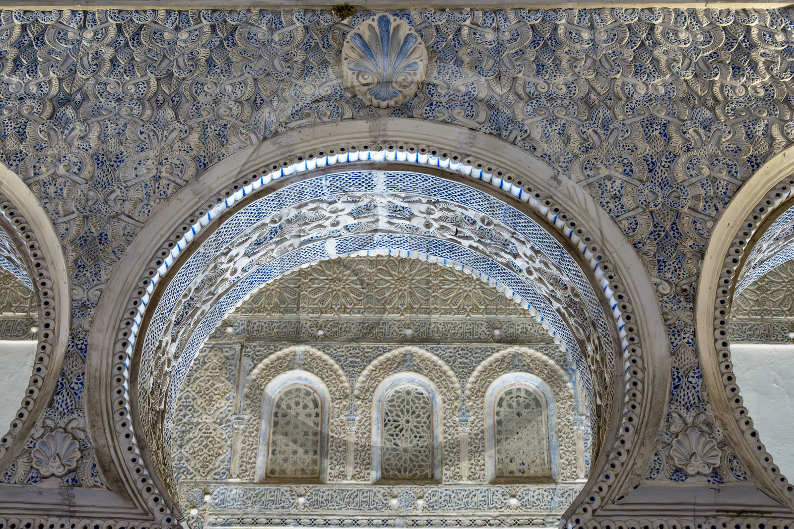Espagne, Andalousie, Séville, Alcazar de Séville (Reales Alcazares de Sevilla), classé Patrimoine Mondial de l'UNESCO, Palais mudéjar ou de Pierre Ier