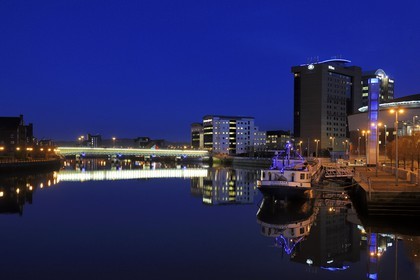 United Kingdom, Northern Ireland, Belfast, the waterfront on the Lagan riverside