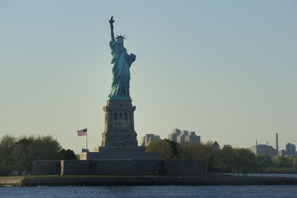Etats-Unis, New York, Manhattan, statue de la Libertée, classée Patrinoine Mondial de l'UNESCO