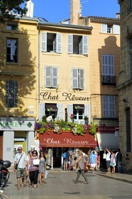 France, Bouches-du-Rhone, Aix-en-Provence, shop on the Place de l'Hotel de ville