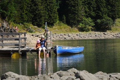 Switzerland, Canton of Vaud, Villars sur Ollon, Chavonnes lake