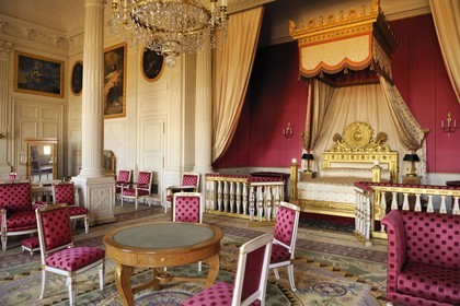 France, Yvelines (78), château de Versailles, classé Patrimoine Mondial de l'UNESCO, le Grand Trianon, chambre de l'impératrice