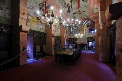 France, Bas Rhin, Orschwiller, Alsace Wine Road, Haut Koenigsbourg Castle, Kaiser room