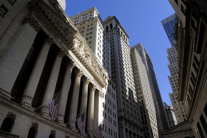 Etats Unis, New York, Manhattan, Financial District, Wall Street, le NY Stock Exchange, La bourse