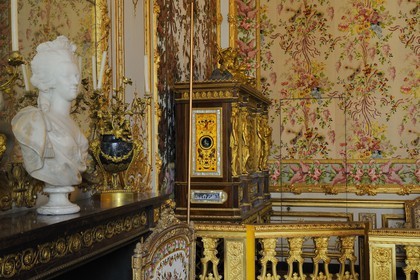 France, Yvelines (78), château de Versailles, classé Patrimoine Mondial de l'UNESCO, les Grands Appartements, la chambre de la Reine