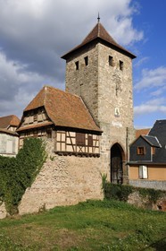 France, Bas Rhin, South Gate of Dambach-la-ville