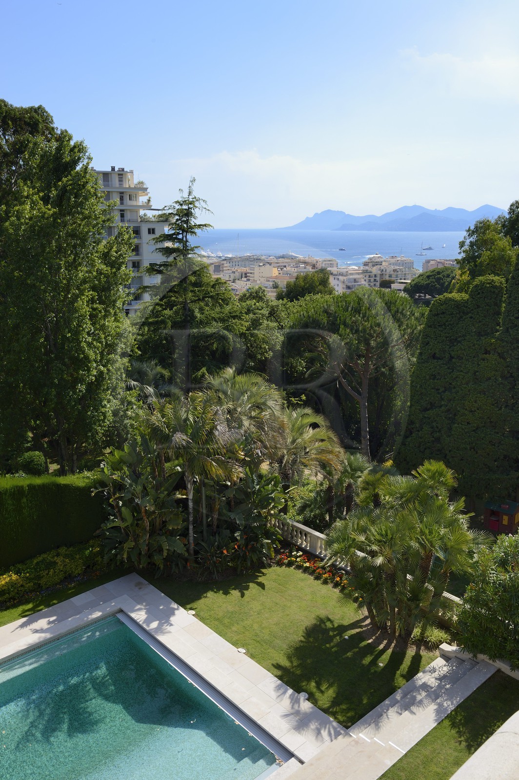 France, Alpes Maritimes, Cannes, the Villa La Californie where Picasso lived, today renamed the Pavillon de Flore by Marina Picasso, the view from the villa