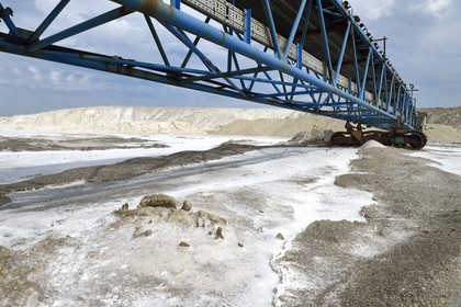 France, Bouches-du-Rhône (13), Camargue, Salin-de-Giraud, les salins du Midi