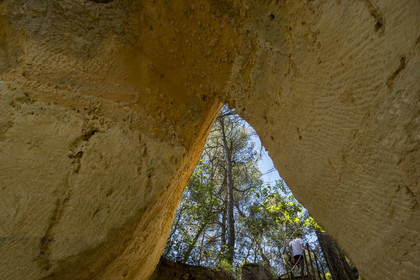 France, Bouches du Rhone, Aix en Provence, Bibemus plateau, the Bibemus quarries which inspired many of Cézanne's paintings