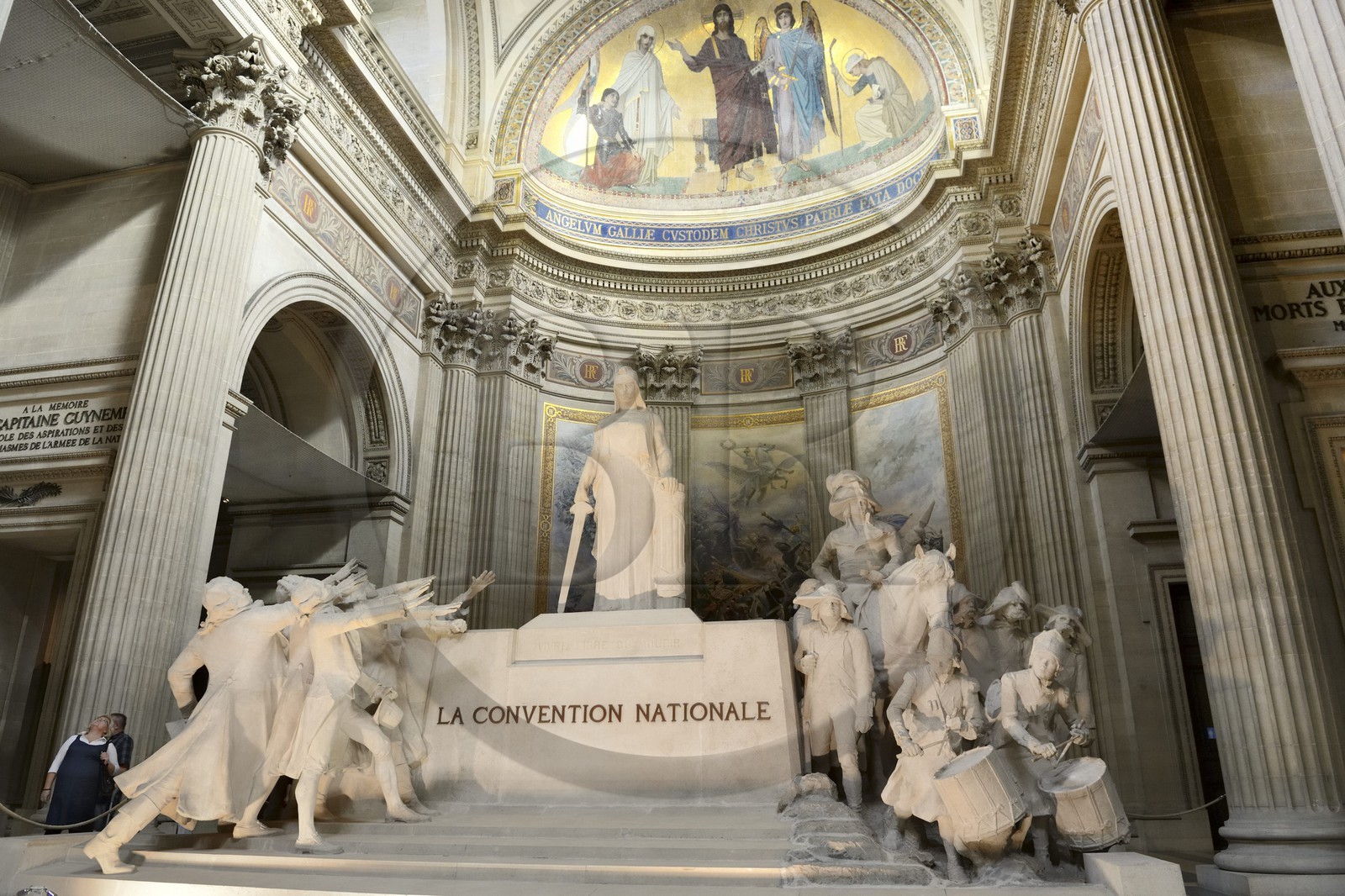 France, Paris (75), le Panthéon, la nef, sculpture La Convention Nationale par Sicard