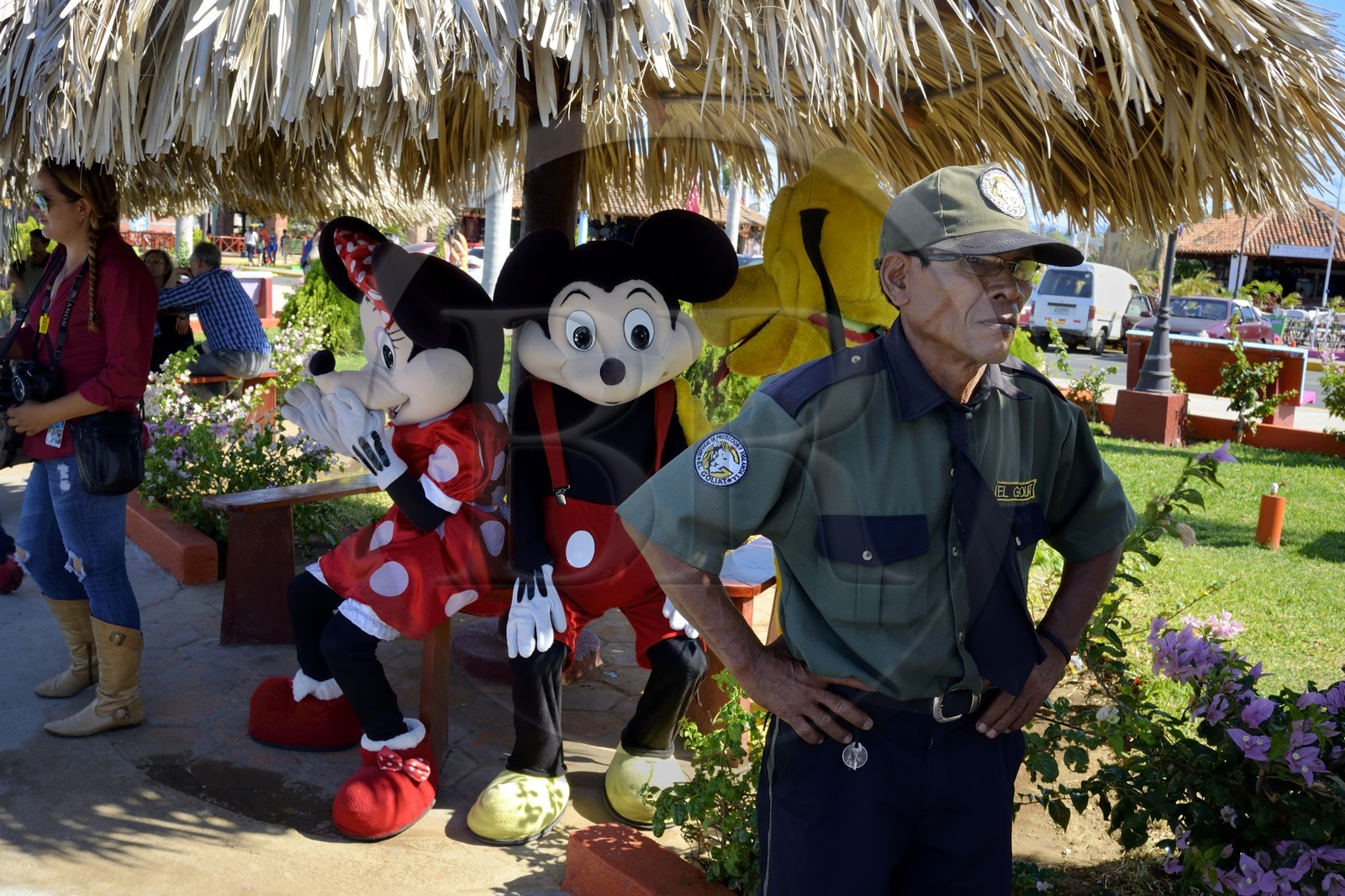 Nicaragua, Managua, le parc Puerto Salvador Allende