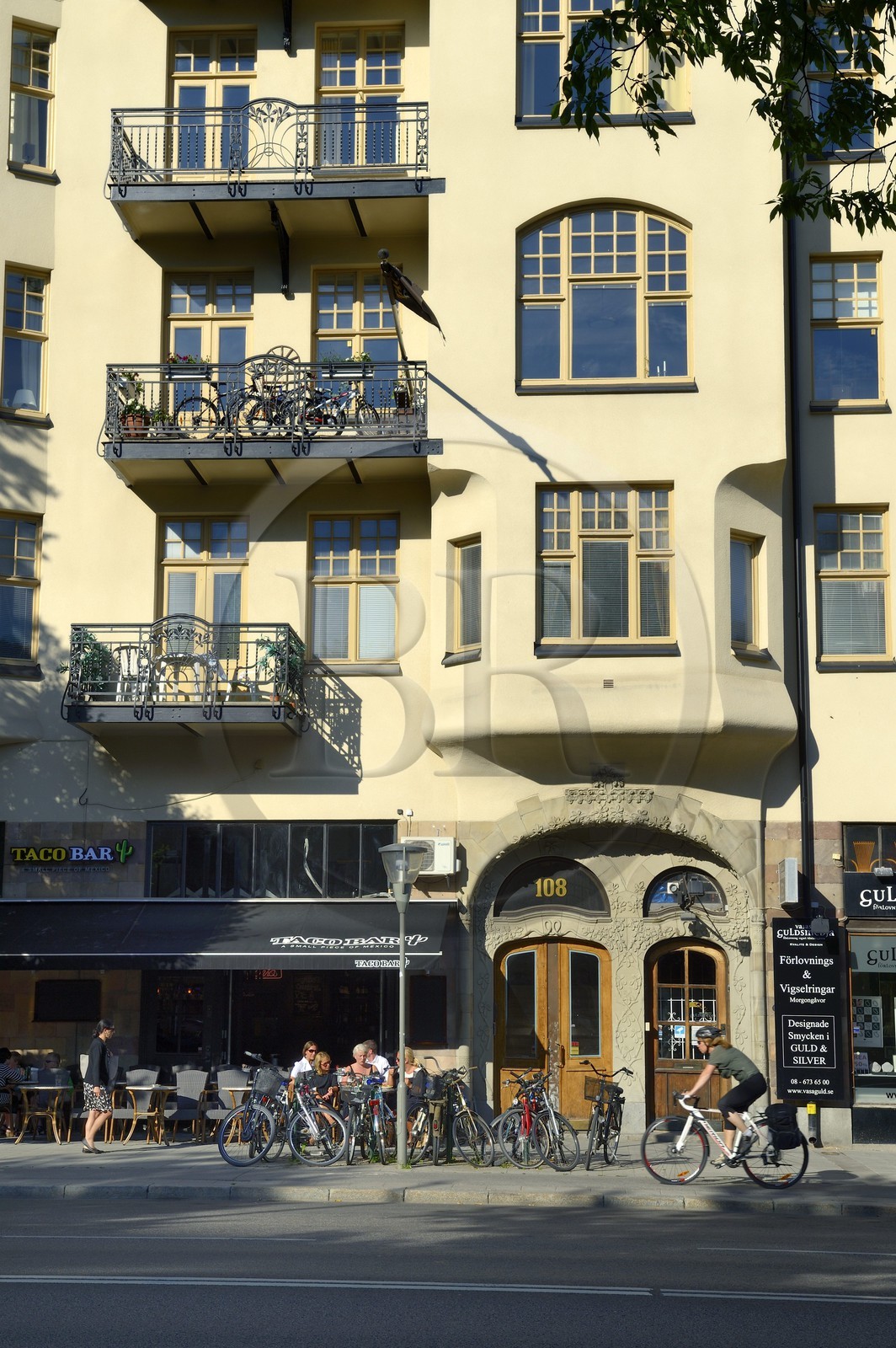 Sweden, Stockholm, Art Nouveau building