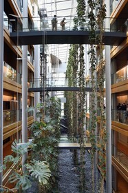 France, Bas Rhin, Strasbourg, European district, the European Parliament, Louise Weiss building, the main street (200 meters long, 26 meters high, 9.60 wide)