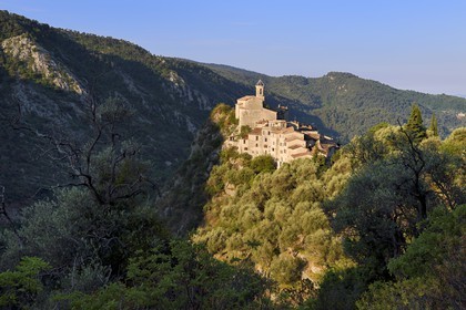 France, Alpes-Maritimes, the hilltop village of Peillon