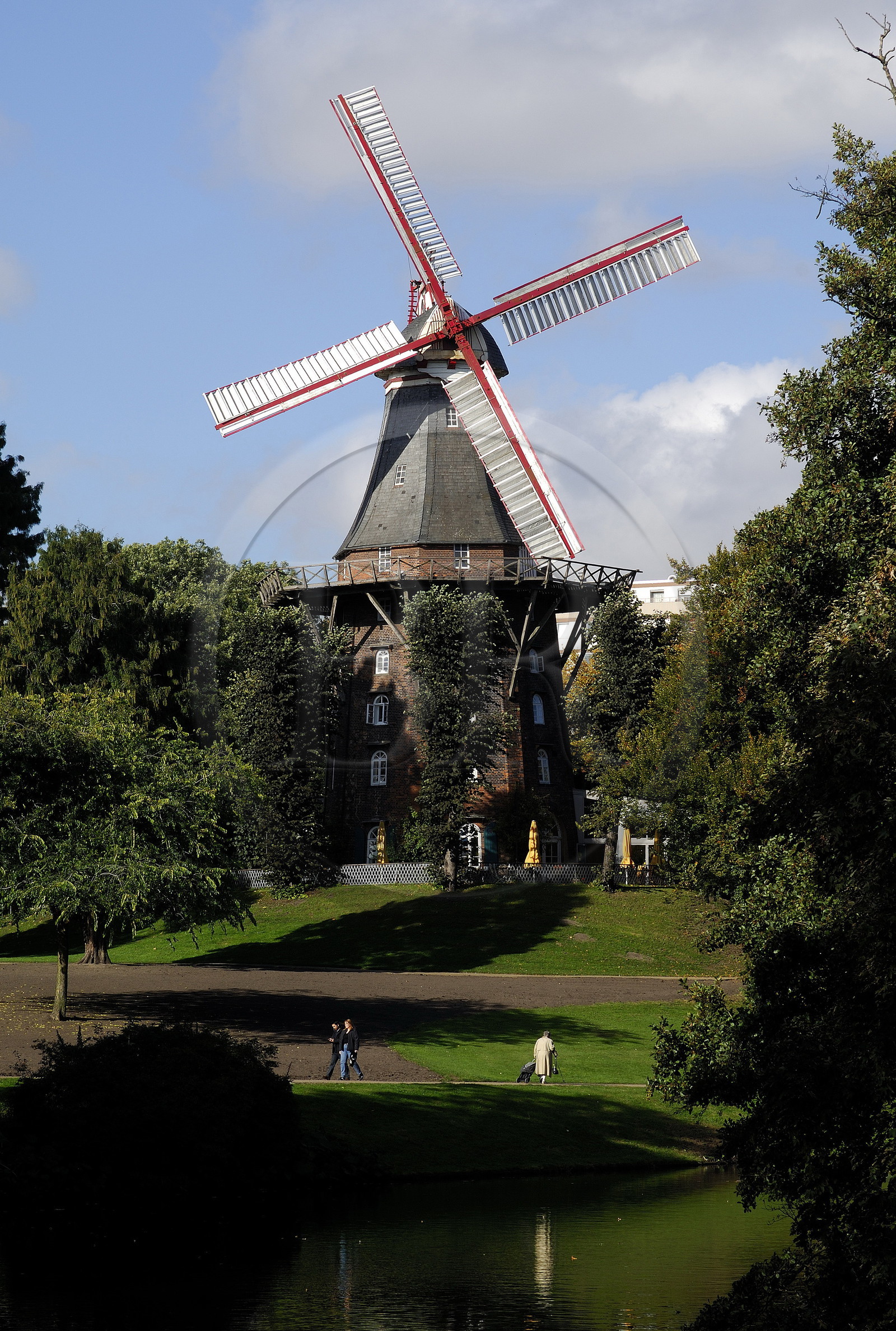Germany, Bremen, windmill of the former fortifications ( wallanlagen )