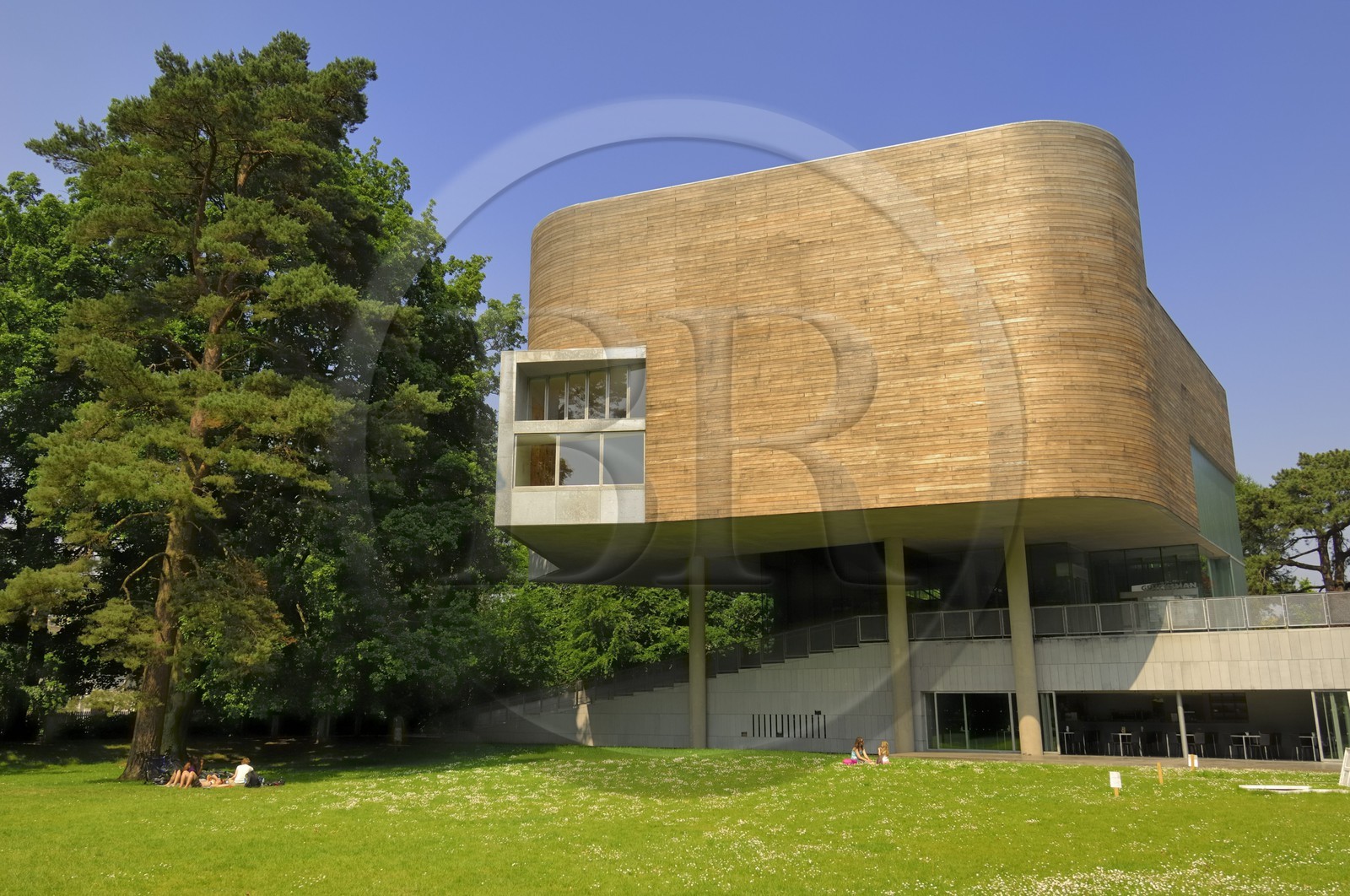 Irlande, Cork, University College Cork, la Glucksman Gallery (art contemporain) par les architectes O'Donnell & Tuomey