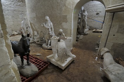 France, Loir et Cher, Loire Valley listed as World Heritage by UNESCO, Chateau de Blois, Subject of Fine Arts in the medieval basement