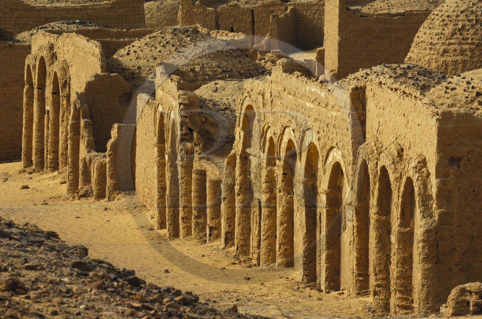 Egypte, Haute Egypte, désert libyque, oasis de Kharga, nécropole copte de Bagawat du IIe au VIIe siècle après JC