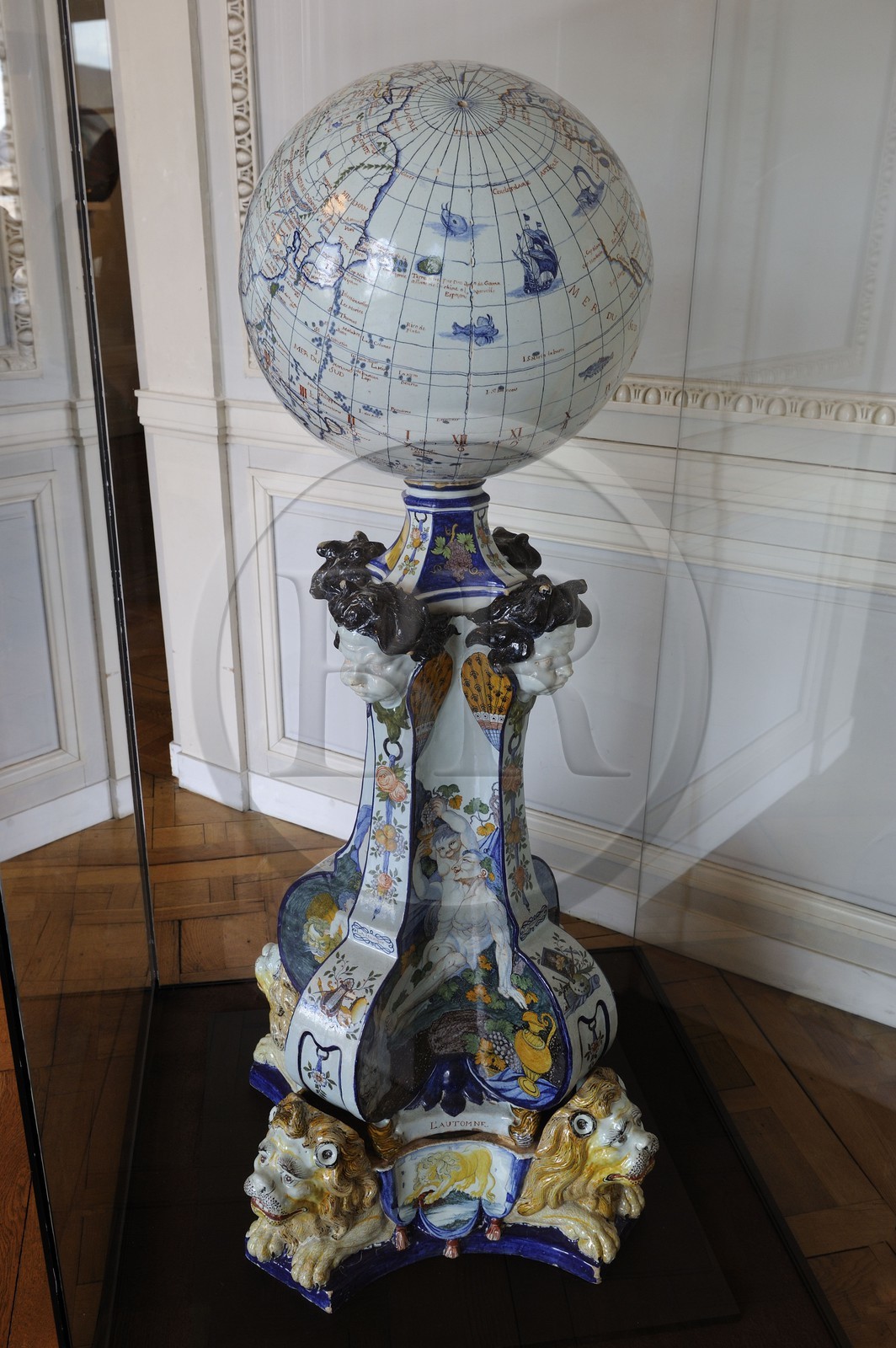 France, Seine Maritime, Rouen,  Museum of Fine Arts and Ceramics which contains a splendid collection of faïence and porcelain, the celestial sphere from Pierre Chapel masterpiece of earthenware