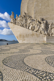 Portugal, Lisbonne, quartier de Belém, Padrao dos Descobrimentos (Monument des Découvertes) datant de 1960