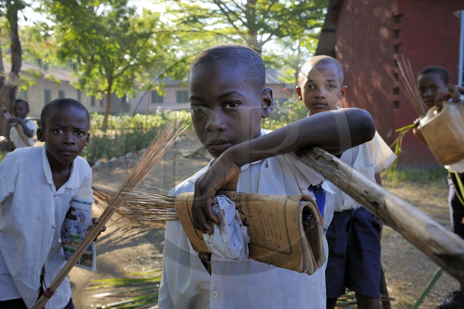 Tanzania, Morogoro district, Uluguru mountains, elementary school in the village of Kiroka