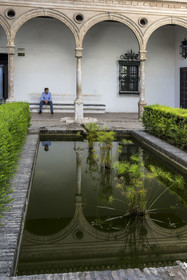Espagne, Andalousie, Séville, Alcazar de Séville (Reales Alcazares de Sevilla), classé Patrimoine Mondial de l'UNESCO, Palais mudéjar ou de Pierre Ier
