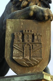 Norvège, Hordaland, Bergen, les armes de la ville