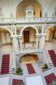 France, Bas-Rhin (67), Strasbourg, quartier de la Neustadt datant de la periode allemande, place de la République, le Palais du Rhin (ancien Kaiserpalast)